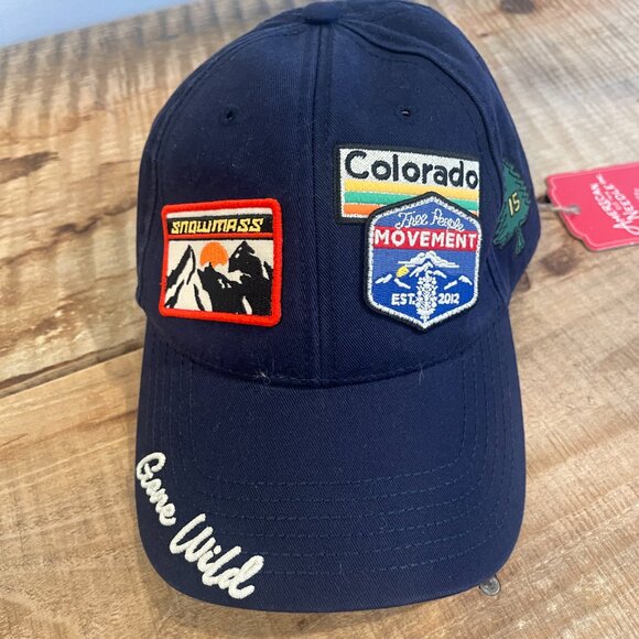 Free people X American Needle Mountain Made Baseball Hat Nwt In Navy - Picture 2 of 9